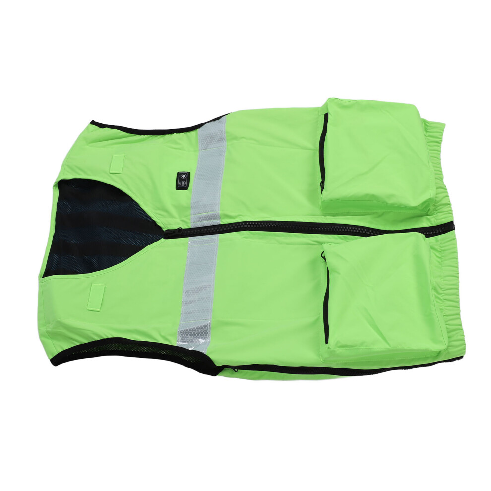 Cooling Vest 3 Gear Water Circulation and Fan Cooling Air Conditioned Clothes with Reflective Strip for Outdoor Work-image-OPC-PHQ9K67-NEW