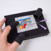 3Pcs Silicone Finger Guards for Sewing Embroidery Hot Glue Gun Thimble Protectors 3 Sizes