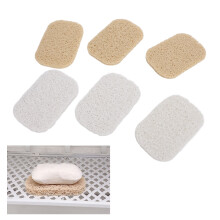 6 Stück PVC rutschfeste Seifenpads Abfluss für Küche und Bad