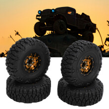 4 Stück 1,0-Zoll goldfarbene RC-Räder für SCX24 1:18/1:24