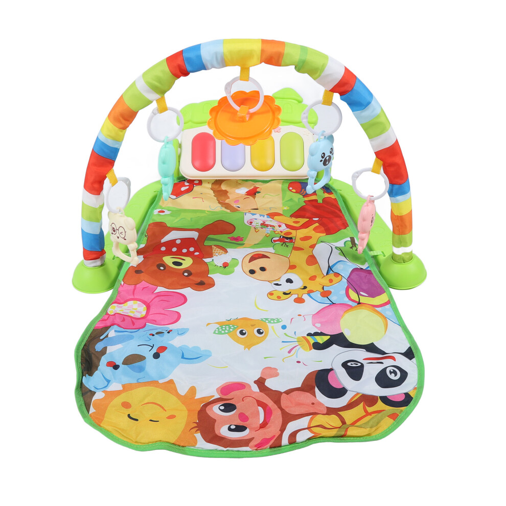 Baby Kick Piano Gym Infants Musical Lay Play Mat Multifunction Fitness Fun Activity Pad Green