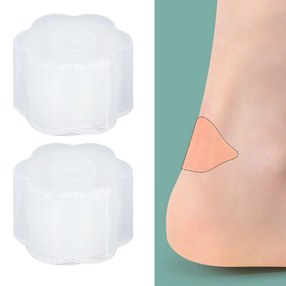 3 Rolls Heel Patch Lip Shaped Transparent Prevent Wear Comfort Fit Toe and Heel Adhesive Pad for Daily Travel