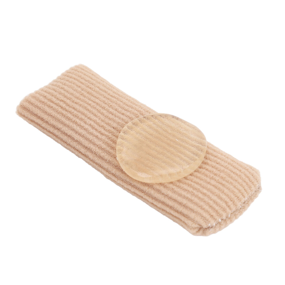 5Pcs Toe Protector Reduce Soreness Sebs Closed Soft Toe Surface Fabric Sleeve Protectors Skin Color S 0.6 X 2.4In 7601313602153