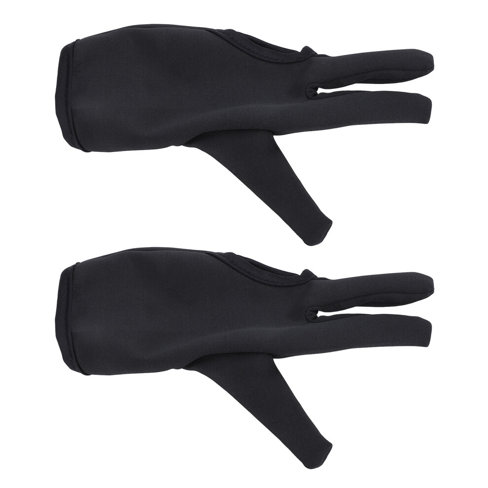 1 Pair Heat Resistant Hair Gloves 3 Finger Hair Dye Gloves Professional Curling Wand Glove for Hair Styling