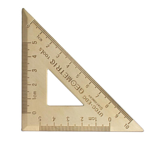 Copper Ruler Office Drawing Ruler with Anti-Skid Cork Base.