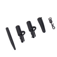Carp Fishing Terminal Tackle Leader Clip Anti Tangle Sleeve Tail Rubber Change Swivel Fishing Tackle Kit with Box 60pcs