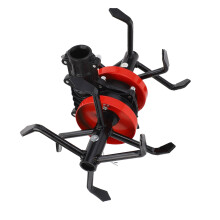 6 Claw Brush Cutter Grass Wheel Soil Loosen Head Mini Tiller Deep Plowing Wheel for Garden Tiller Cultivator 28mm 9 Tooth