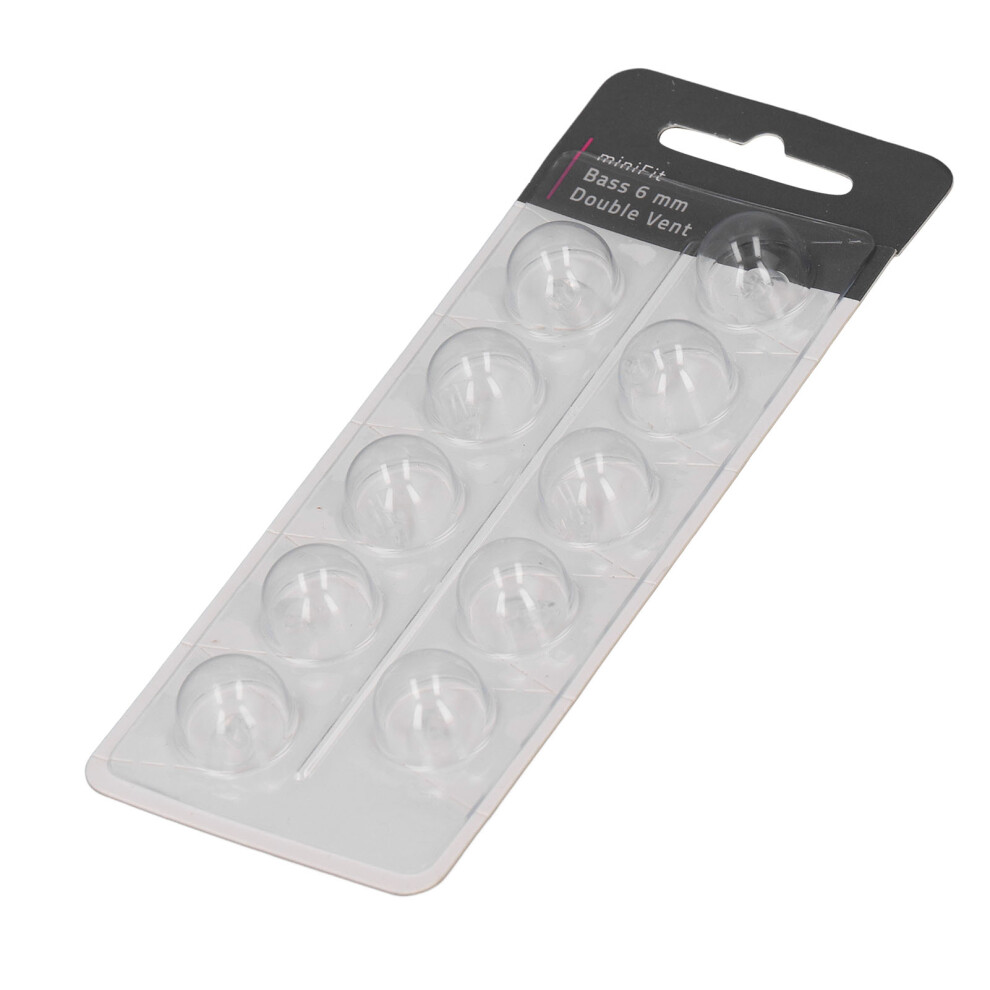 10Pcs Double Vent Bass 6Mm Domes For Minifit Anti Static Soft Silicone High Translucency Single Layer Open Bass Dome 3331313607295