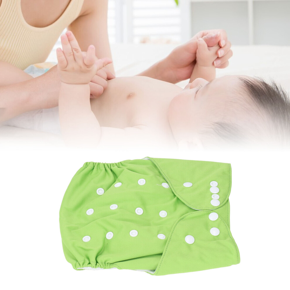 Baby Cloth Diaper Comfortable Breathable Waterproof Double Snap Button Leakproof Elastic Diaper Pants for 3‑6 Year Olds 107