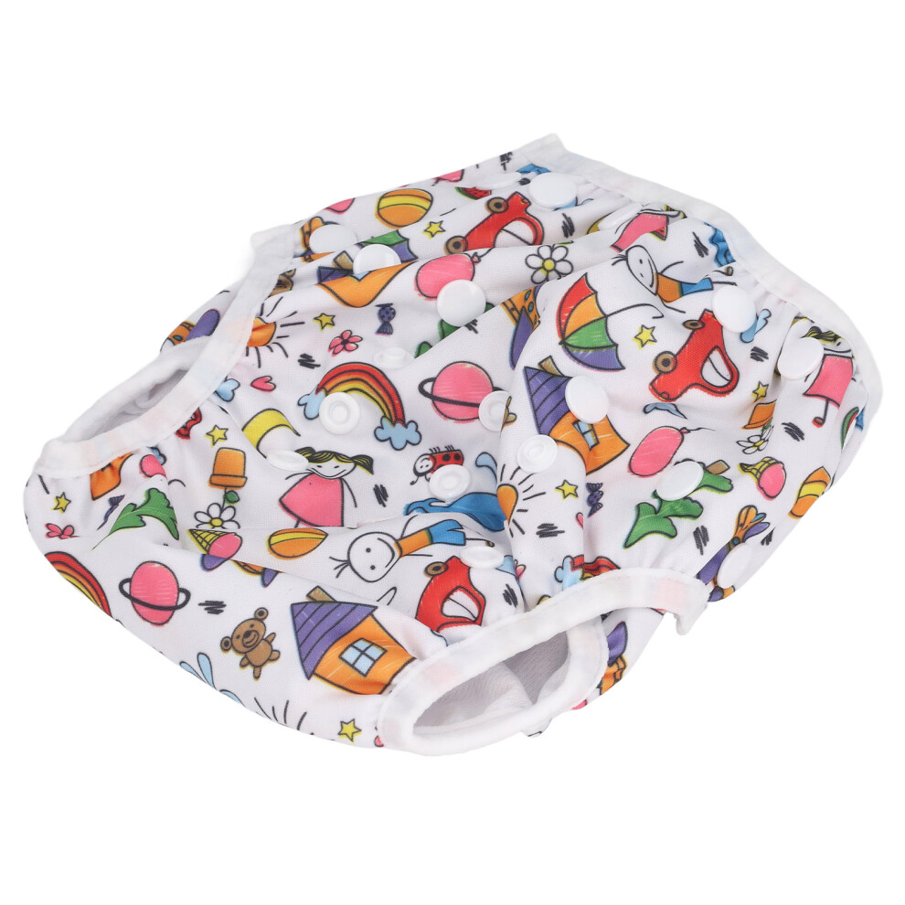 Baby Swim Pants Waterproof Button Adjustment Breathable Washable Reusable Toddlers Swim Diaper for Swimming Lesson T15