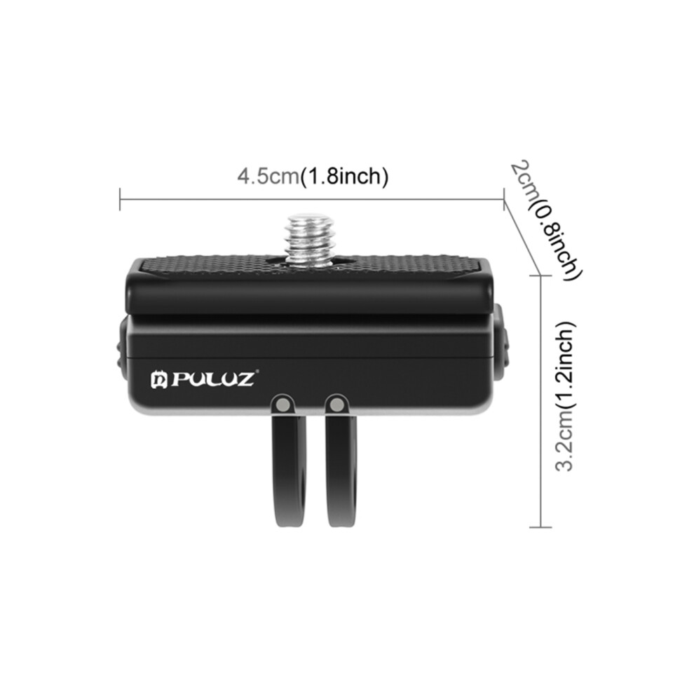 Puluz Pu965b Magnetic Quick Release Mount For Sports Camera Magnetic Adapter Mount Aluminum Alloy Replacement For Insta360 Ace/ Ace Pro 7891313608952