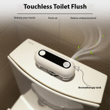 Touchless Toilet Flush Rechargeable Motion Sensor Automatic Toilet Flusher for Homes Restaurants Hotels Non Contact Hands Automatic Toilet