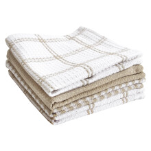 Paρos de cocina T-fal Premium con diseρo de gofre: Altamente absorbentes, sϊper suaves, 100 % algodσn, 30 x 33 cm, para limpiar y secar (paquete