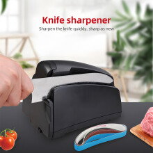 Electric Knife Sharpener for Kitchen Knives with 120/320/600/1000 Grit Sharpening Belt and Cleaning Brush Portable Auto Knife Sharpener Too