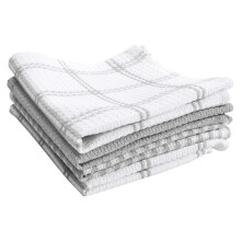 Paρos de cocina T-fal Premium con diseρo de gofre: Altamente absorbentes y sϊper suaves, 100 % algodσn, 30 x 33 cm, para limpiar y secar (paquete
