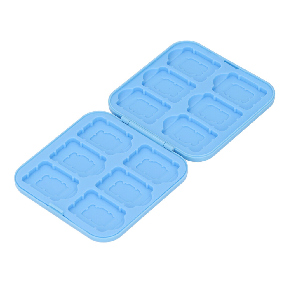 12 In 1 Game Card Case For Switch 12 Cartridge Slots Silicon Game Card Holder Storage Case For Storage Card Sdhc Memory Card Blue 6911313611897