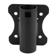 Edelstahl-Satellitenschüsselanlagenhalterung für Starlink V2, 100x90mm schwarzer Klemmhalter