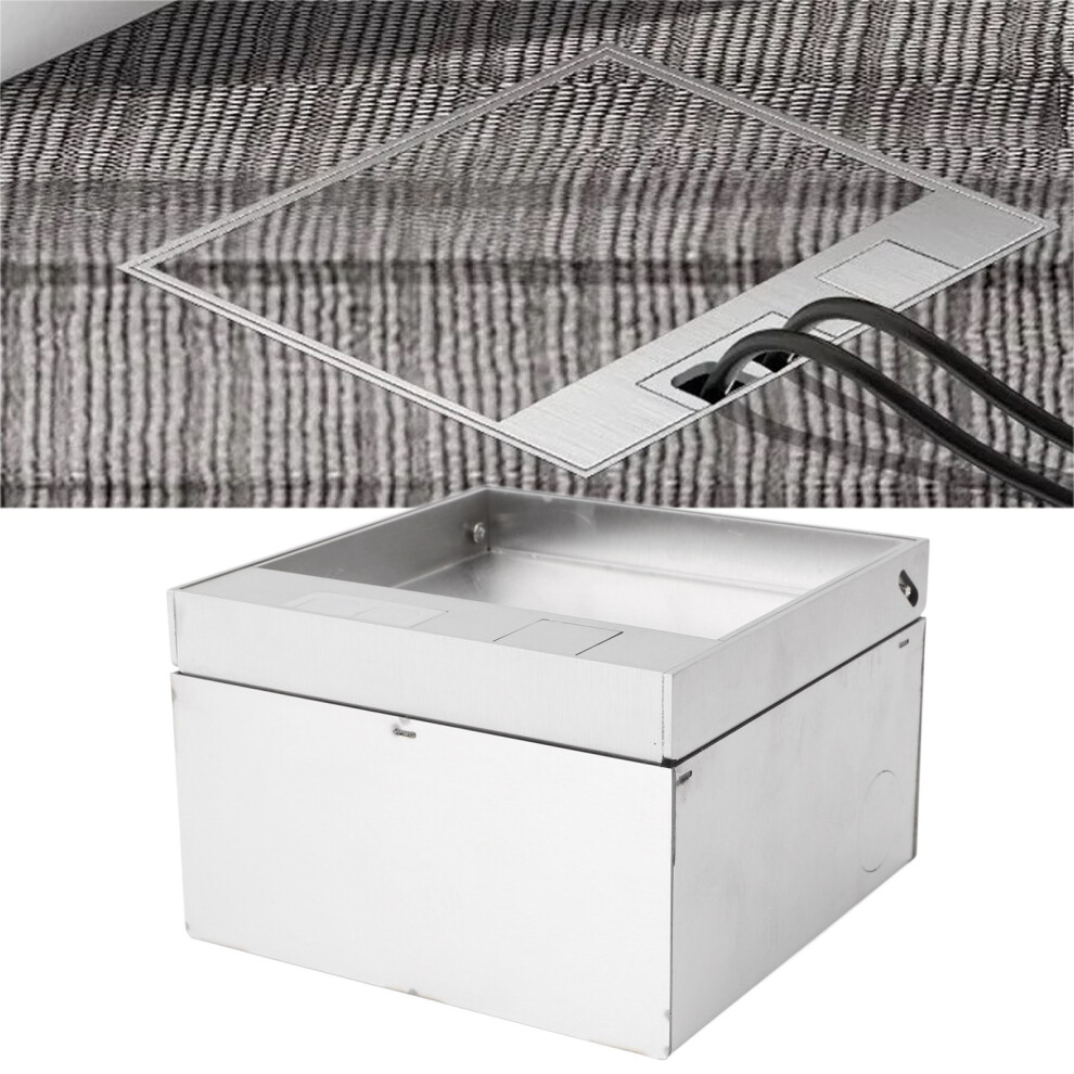 Recessed Flat Hidden Socket Kit Professional American Style Stainless Steel Waterproof Floor Electrical Outlet Kit With Usb Charging 100Â2 7621313613522