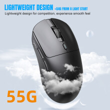 T68 Wireless-Maus 300 mAh 11,9  6,2  4 cm Weiß/Schwarz