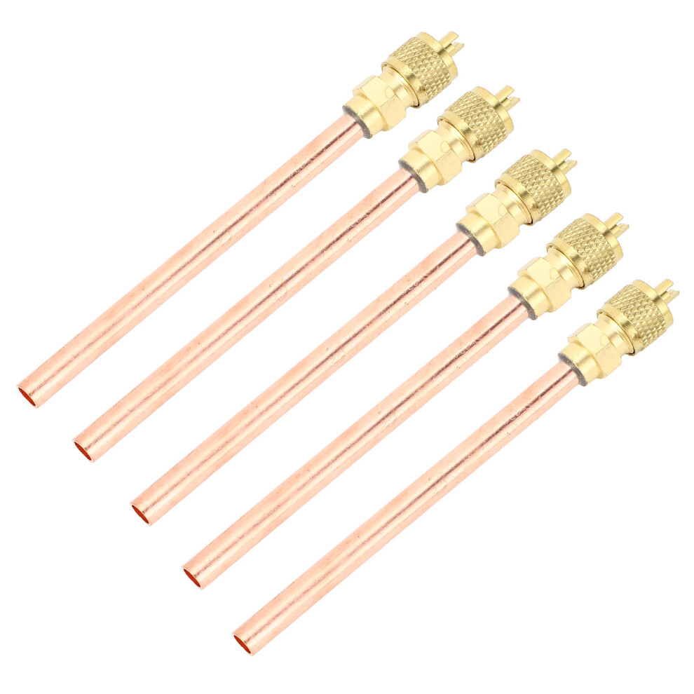 5Pcs Air Conditioning Check Valve 7/16 20 Unf Brass Copper Hvac Service Access Valve For R22 R12 Pipelines Home Refrigerant Repair 9401313617373
