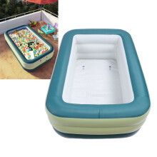 Inflatable Pool for Kids and Adults PVC Thickened 3 Layer Above Ground Blow Up Swimming Pool for Summer Water Party Backyard Garden Lawn 18