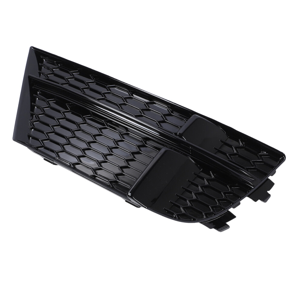 Front Bumper Fog Grille Glossy Side Bumper Fog Lamp Cooling Air Grill For A3 8V Sedan Sportback Convertible Right 8V3807682ab Light/Black 7901313619626