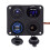 Ladeanschluss-Panel DC12-24V Dual USB 4,2 A blau 5