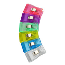 100 Stück bunte Plastik-Flachhaarclips für Fotos & Notizen, 3,3 x 1,7 cm