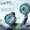 Auto-Doppelkopf USB-Luftzirkulationsventilator Schwarz 10 W 7
