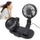 Auto-Doppelkopf USB-Luftzirkulationsventilator Schwarz 10 W 14