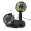 Auto-Doppelkopf USB-Luftzirkulationsventilator Schwarz 10 W 1