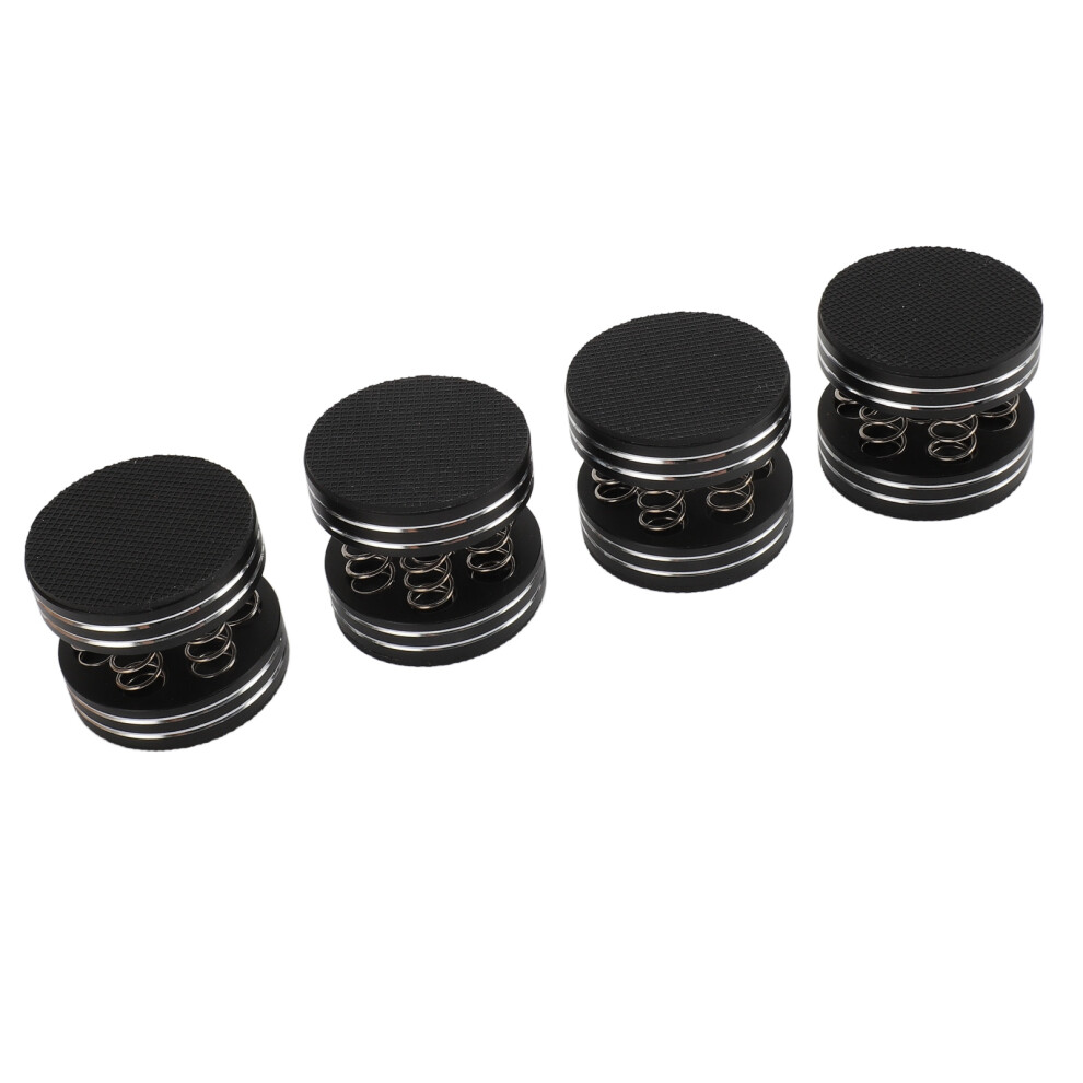 4Pcs Speaker Isolation Spring Feet Aluminum Alloy Reduce Vibration For Cd Dvd Machine Amplifier Black 9351313622979
