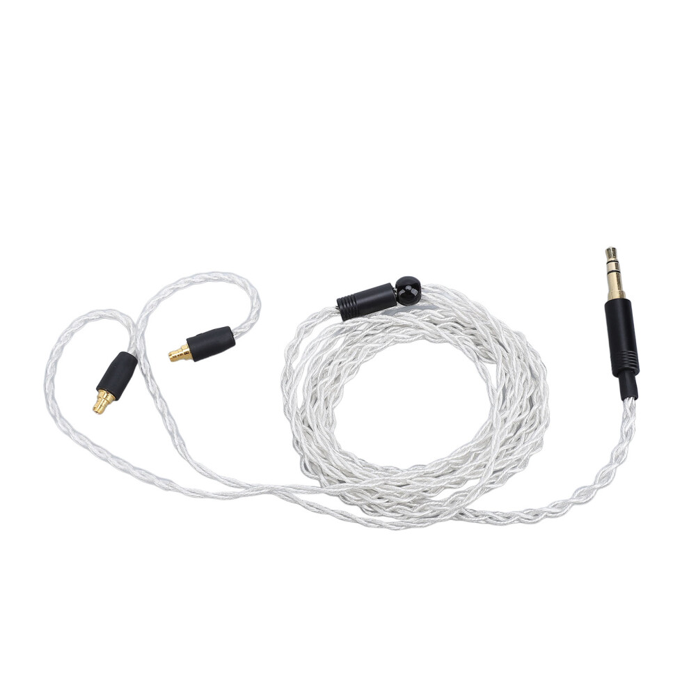 Earphone Cable Replacement Plated Copper 3.5Mm Stereo Plug Headphone Sound Wire 1.2M For Ie100 Pro Silver 7901313621940