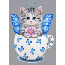 Cat Diamond Painting Kits for Adults Beginners Full Drill DIY 5D Diamond Art Kits Kitten Round Diamond Painting for Kids Rhinestone Arts Craft Canvas