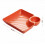 Dumpling-Teller mit Untertasse, 7,2 Zoll, orange 2