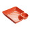Dumpling-Teller mit Untertasse, 7,2 Zoll, orange 12