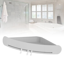 Innovative Bathroom Storage Wall Mounted Shelf Triangle Storage Rack Bathroom Toilet Storage Shelf Grey