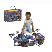 Peaceable Kingdom gigantische vloerpuzzels met uniek leuke stukjes voor kinderen vanaf 3 jaar, cadeaus voor jongens en meisjes - Raceauto