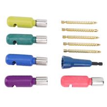 6 Stück Drahtabisolierer & Twister-Set, 6,35 mm Stange, ABS-Material