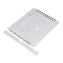Basisplatte für 4-Zoll-Cutter, 0-18cm, 8,0 mm klar