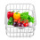Obstkorb FB304 - Kapazität klein, Farbe Silber 10