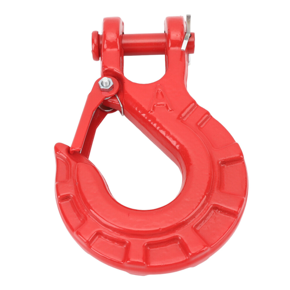 Trailer Chain Hook 3/8In Alloy Steel 15T Versatile Secure Connection Safety Chain Hook For Truck Transport Tow Winch Hook Red 7671313628590