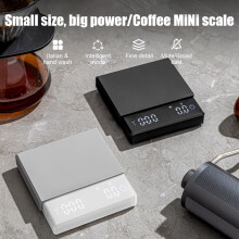 Mini-Kaffeewaage mit Timer 2 kg/0,1 g schwarz 95x90x19 mm