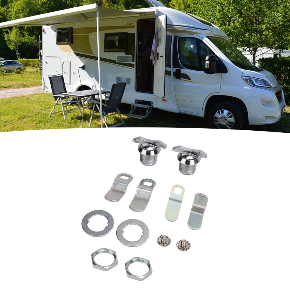 Offset Cam Lock 5/8In Metal Thumb Turn Rv Compartment Storage Door Lock For Cabinet Mailbox Drawer 4011313630668