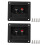 2er Pack Federdruck-Lautsprecherbox-Terminals, Schwarz ABS 2