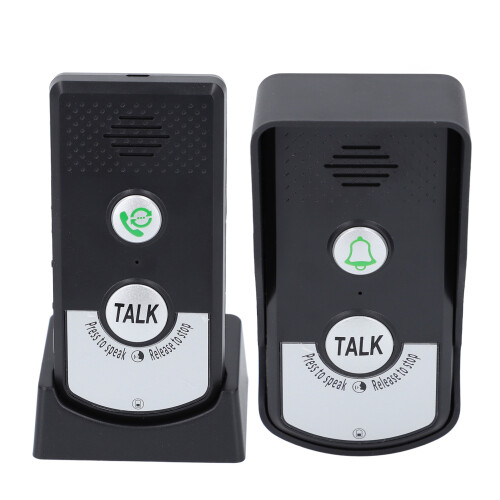 Wireless Intercom System IP54 Waterproof Dual Way Comm Voice Door Bell for Home Laboratory Office