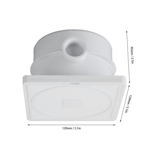 DN20 G3/4in Unterwasser-Lichtbox PVC 129x129x95mm 1