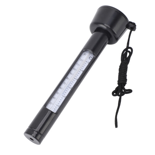 Schwimmendes Poolthermometer 0-50C 7,28 Zoll Schwarz
