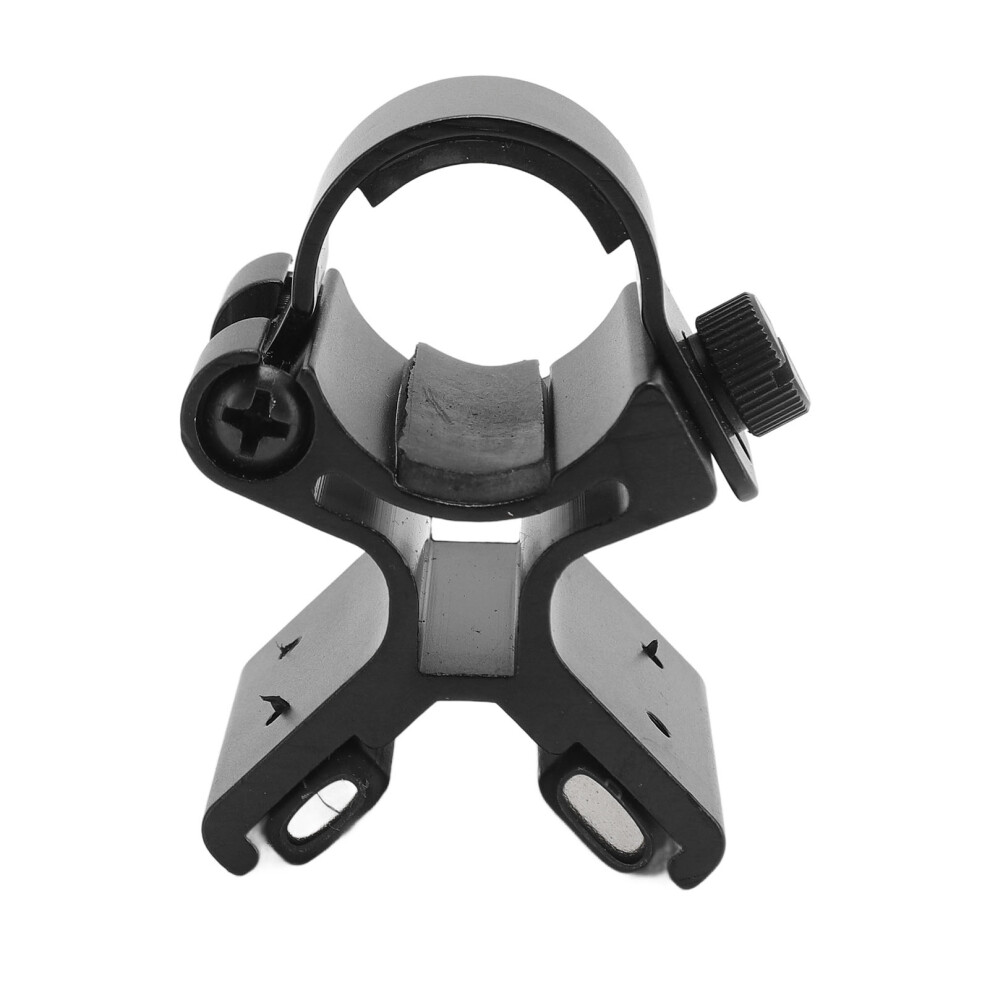 Magnetic Flashlight Mount 24-27mm Universal Non Slip Quick Release Bike Handlebar Flashlight Holder