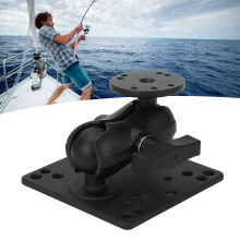 Double Ball Mount Aluminum Alloy Heavy Duty Dual Socket Arm with 1.5 Inch C Size Ball Adapter for Vehicle Truck Boat